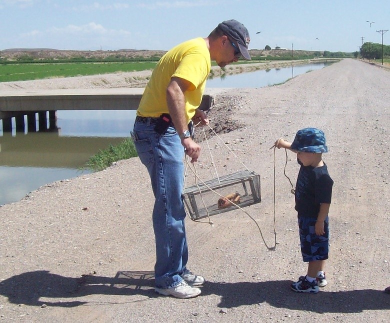 steven campbell and his father fishing