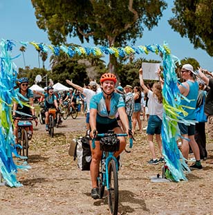 Pedal the Pacific team completing the ride