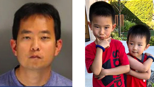 photo of foong lian chin; photo of huaiyu in red shirt and binyu in red shirt