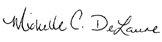 michelle delaune signature
