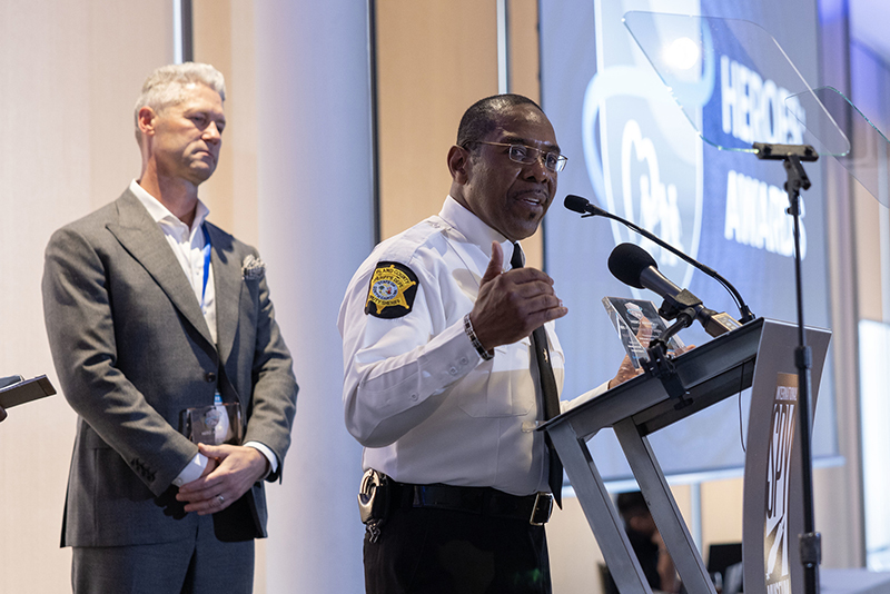 On Patrol: Live receives Hero Award.