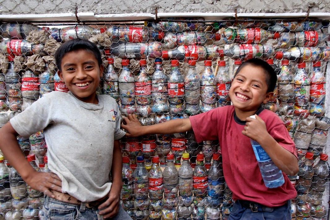 Two smiling boys