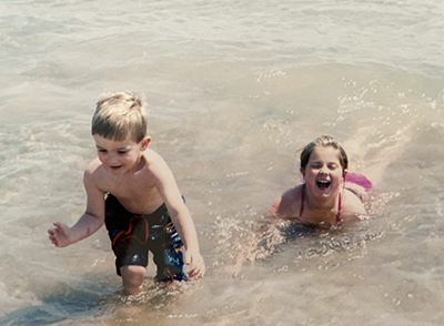 kids on beach