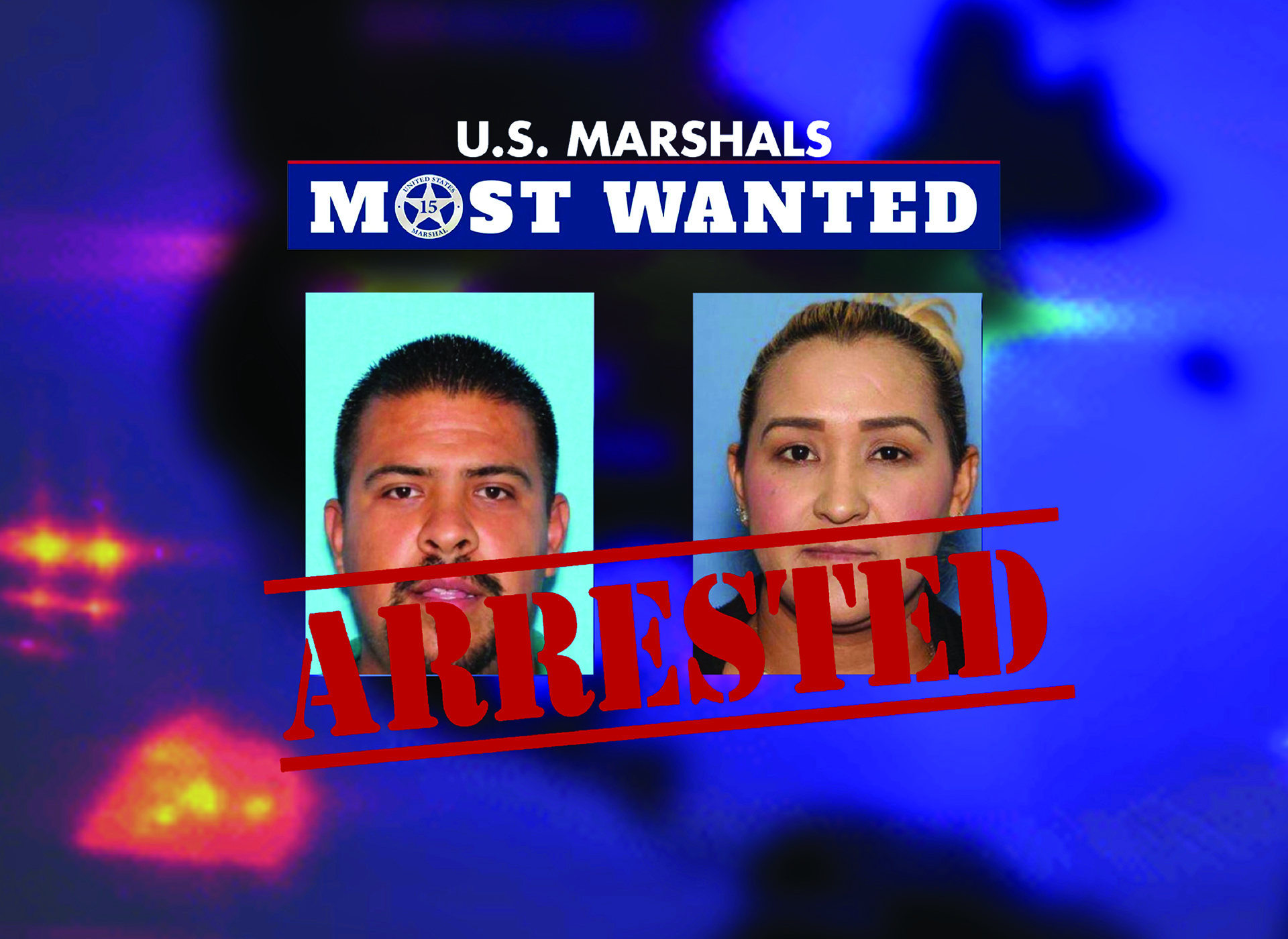 Mug shots of arrested US Marshalls fugitives