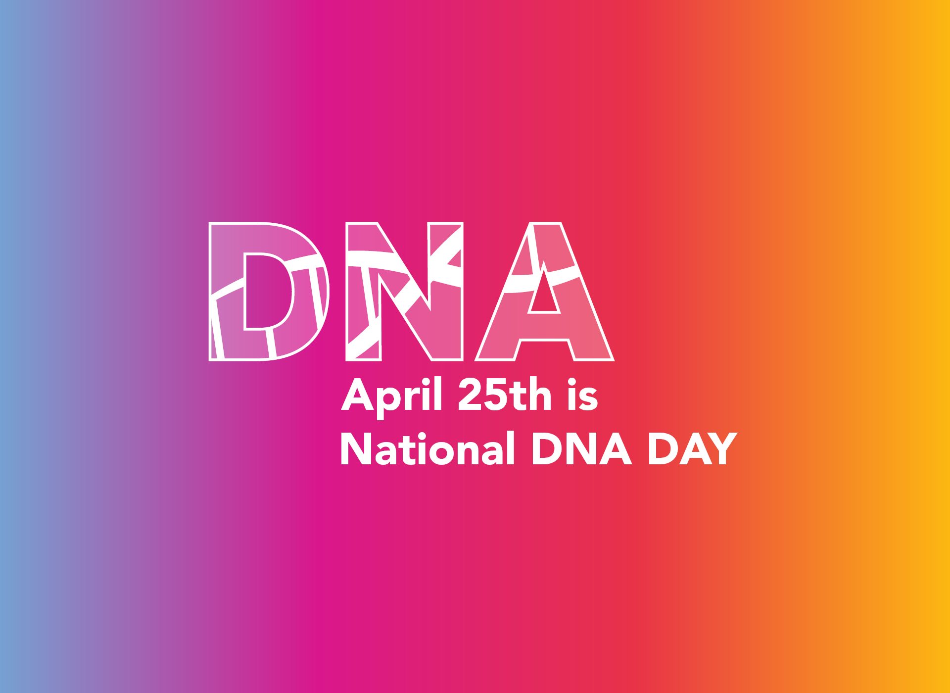 dna text in graphic font