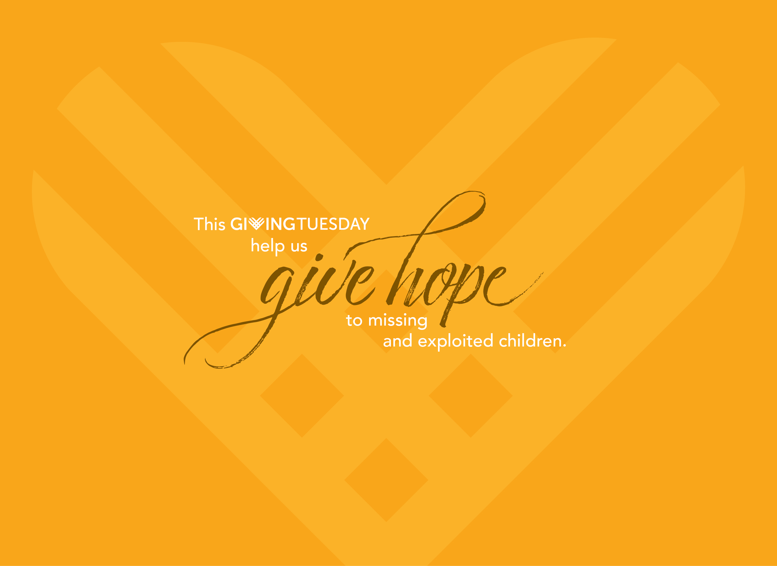 Yellow heart background with "Give Hope" in text