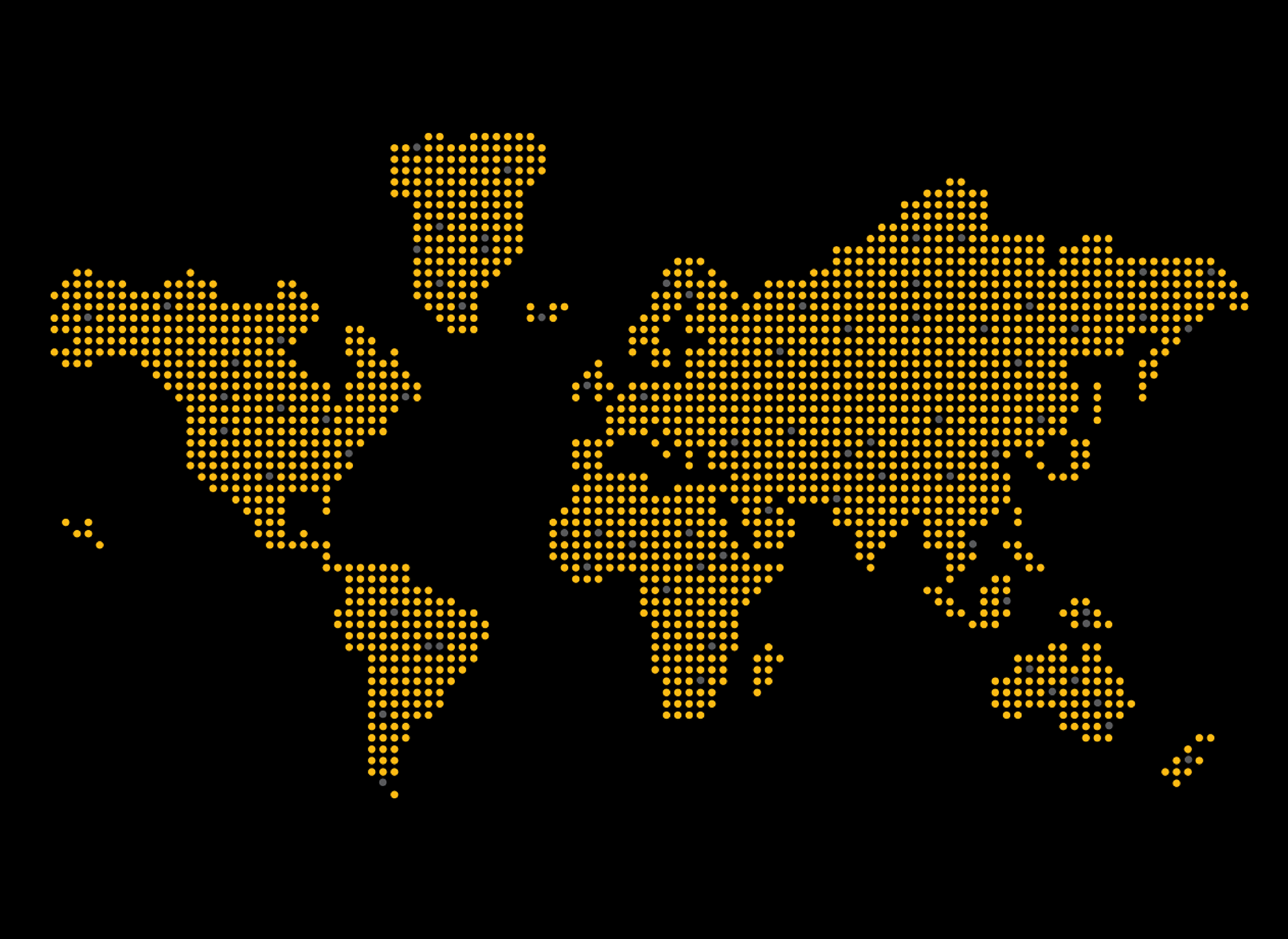 Digital map of world continents