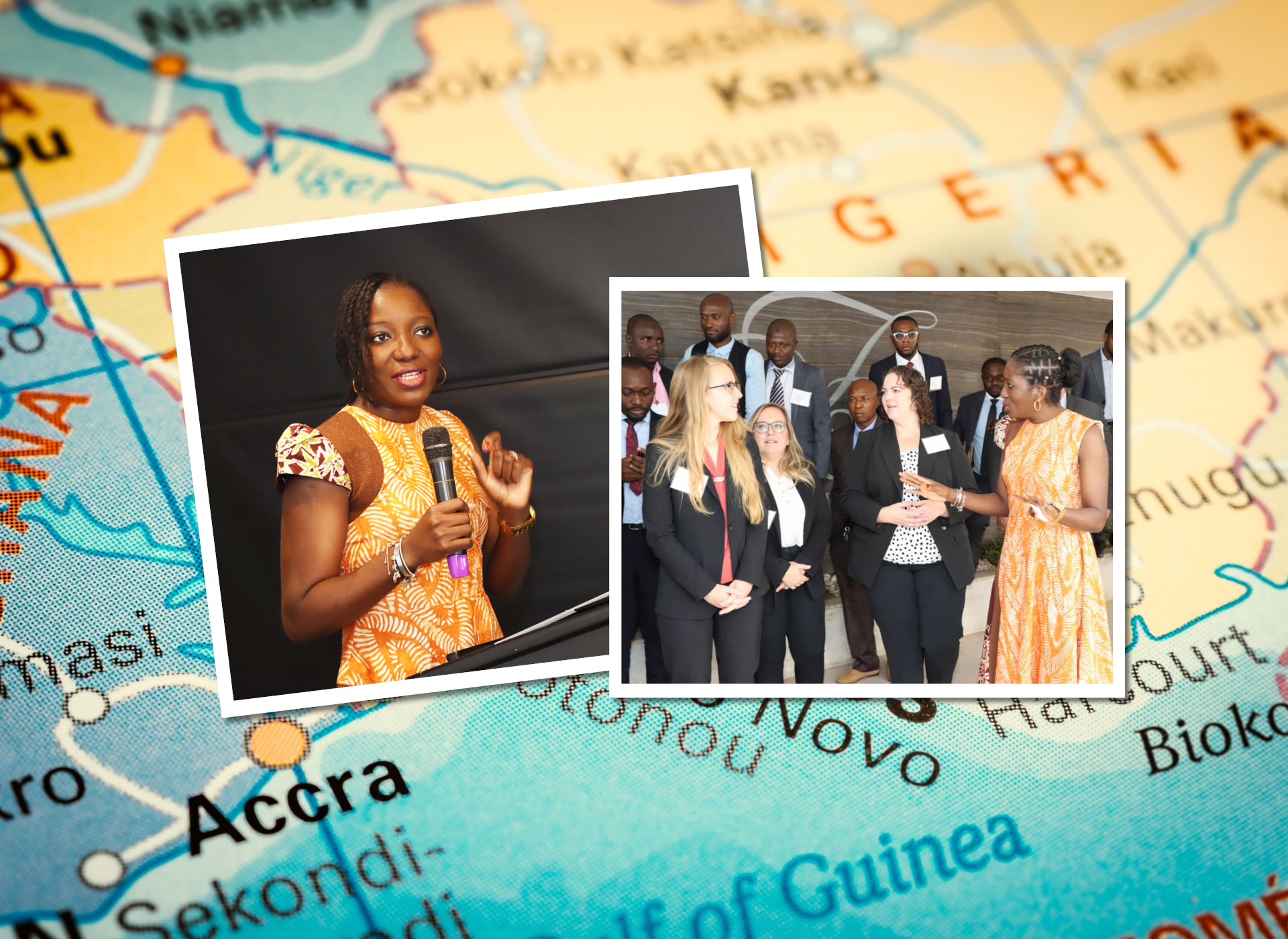 Collage of Images from NCMEC's training in Africa