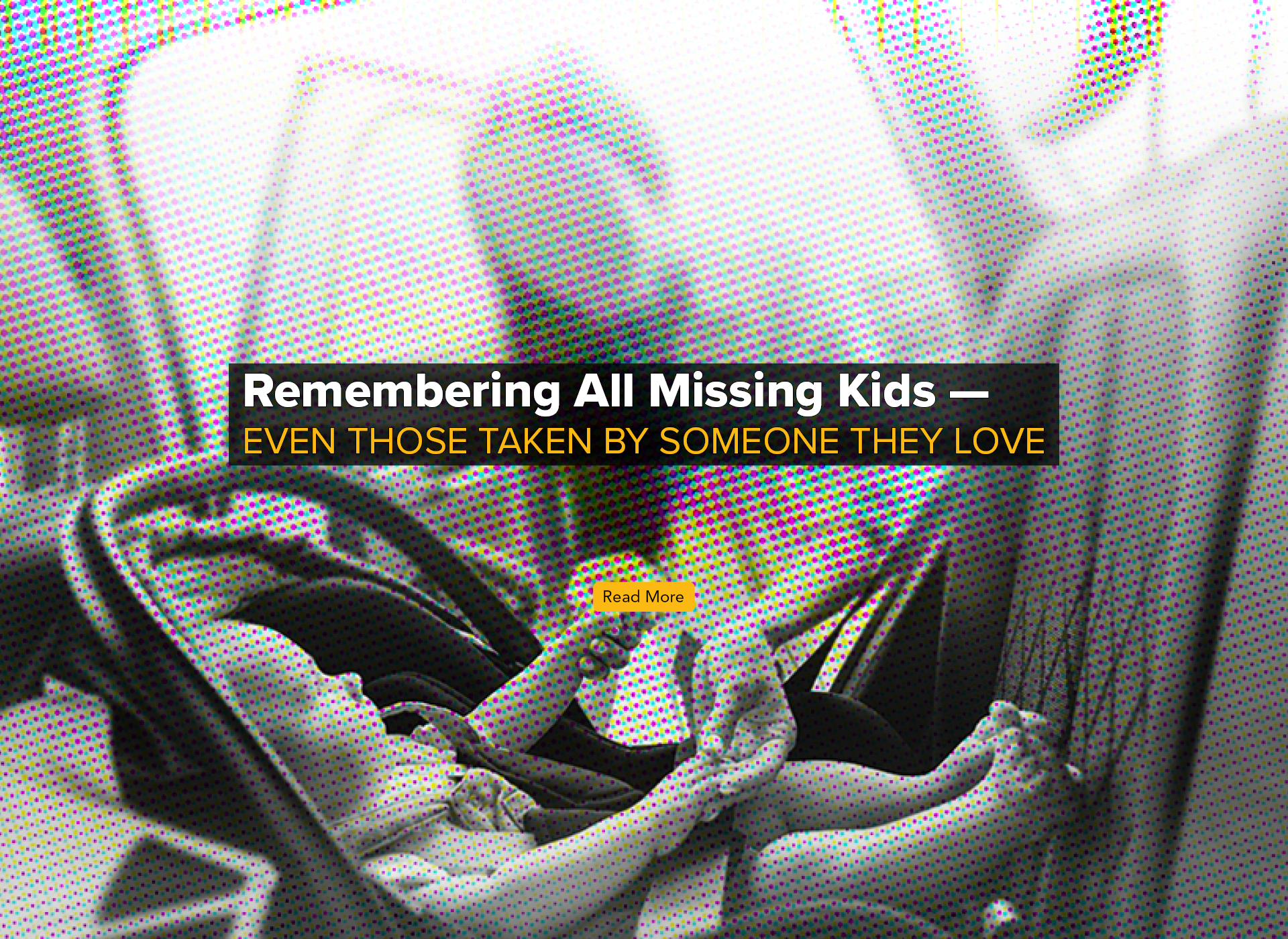 blurry image of woman leaning over child's car seat