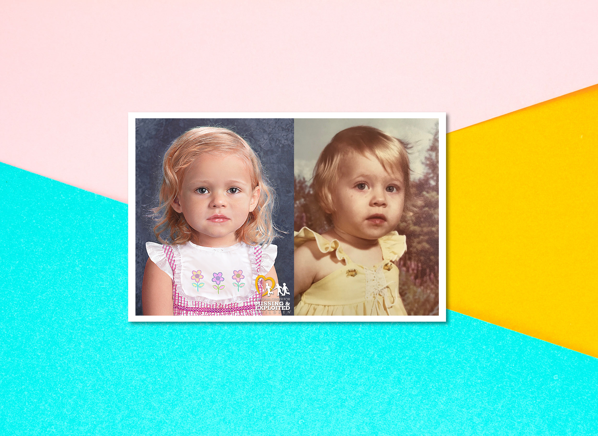 composite image and young girl image