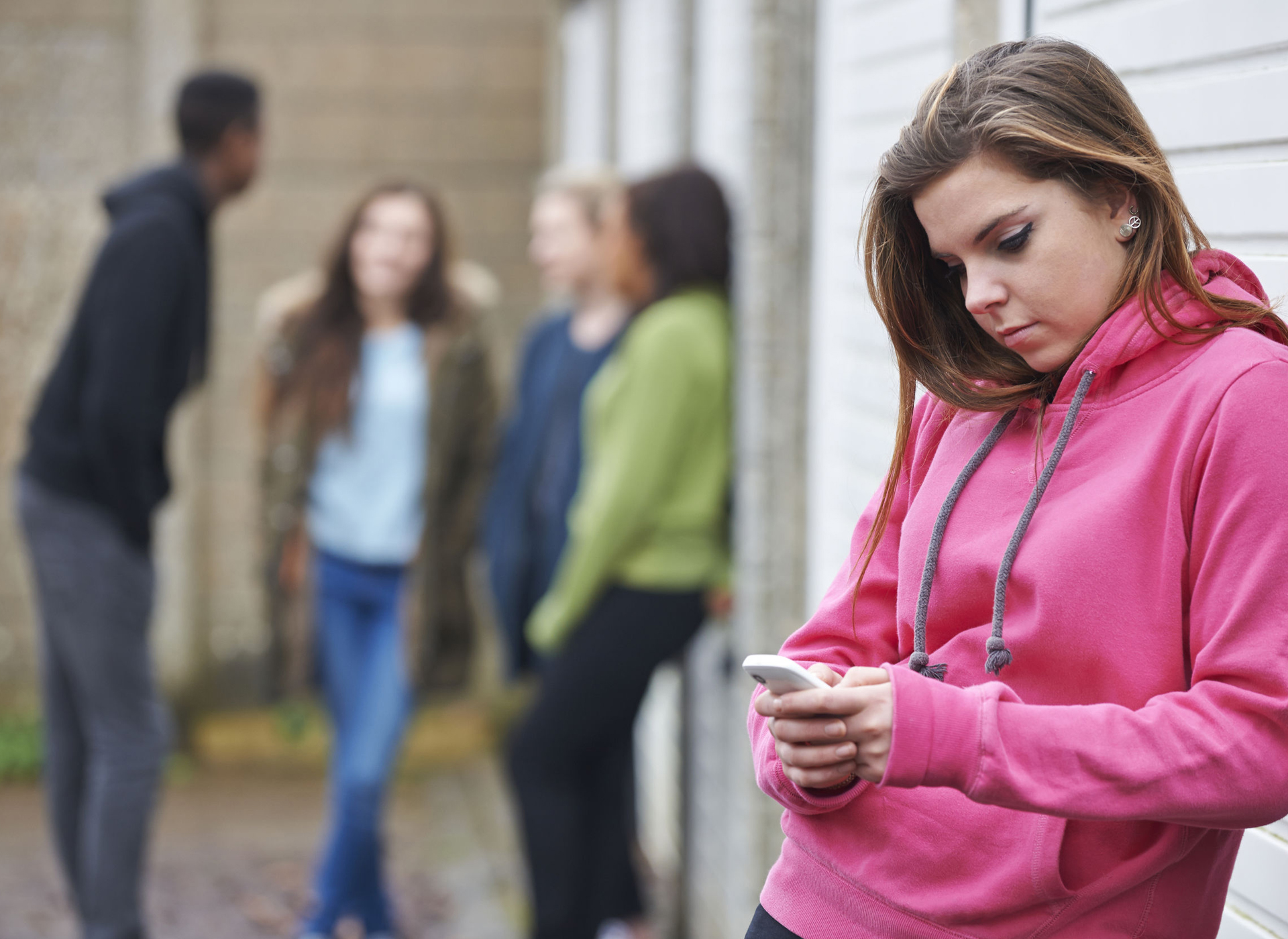 teen on phone