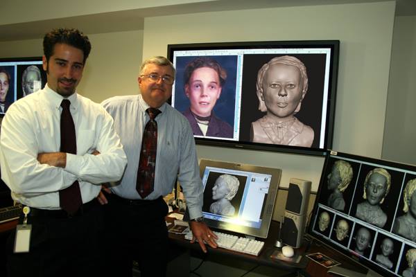 Joe Mullins and Glenn Miller in computer lab