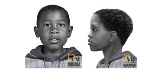 deklab doe reconstruction, young black male child