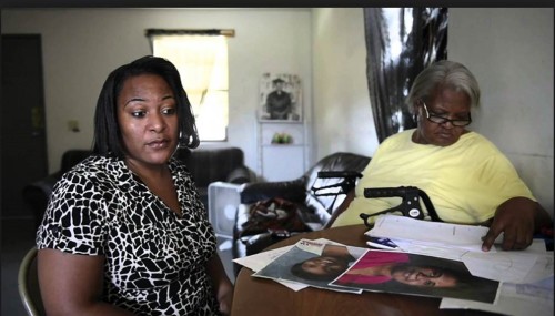 The twin's sister, Shantay and mother Mary Sturgis