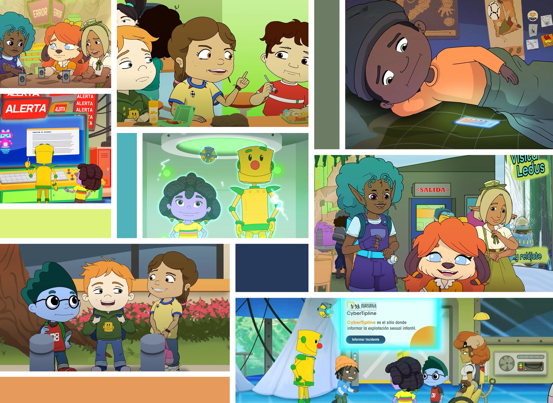 Collage of NetSmartz characters